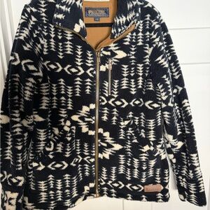 Pendleton Blue and White Fleece Jacket